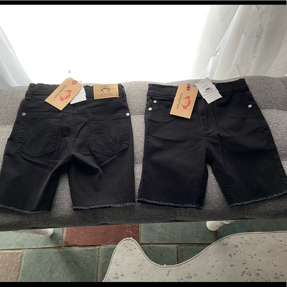 Appaman black jeans shorts Kids size 6 NWT 2 pairs - twins - Picture 2 of 3